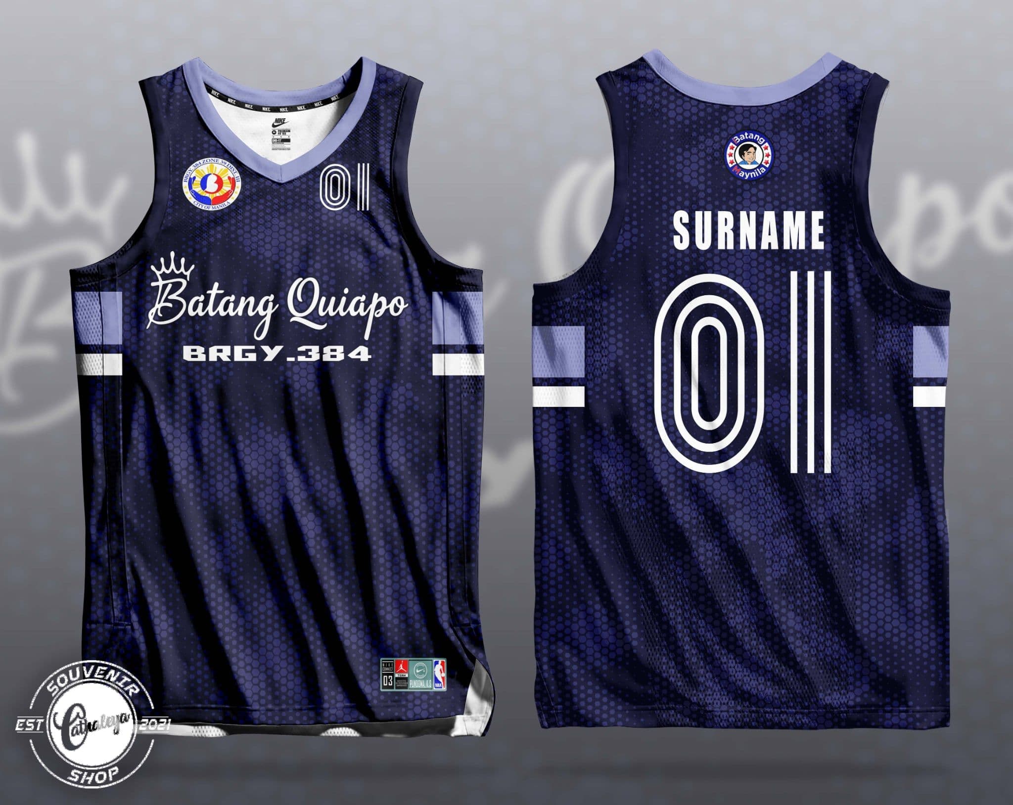 Navy Batang Quiapo basketball jersey